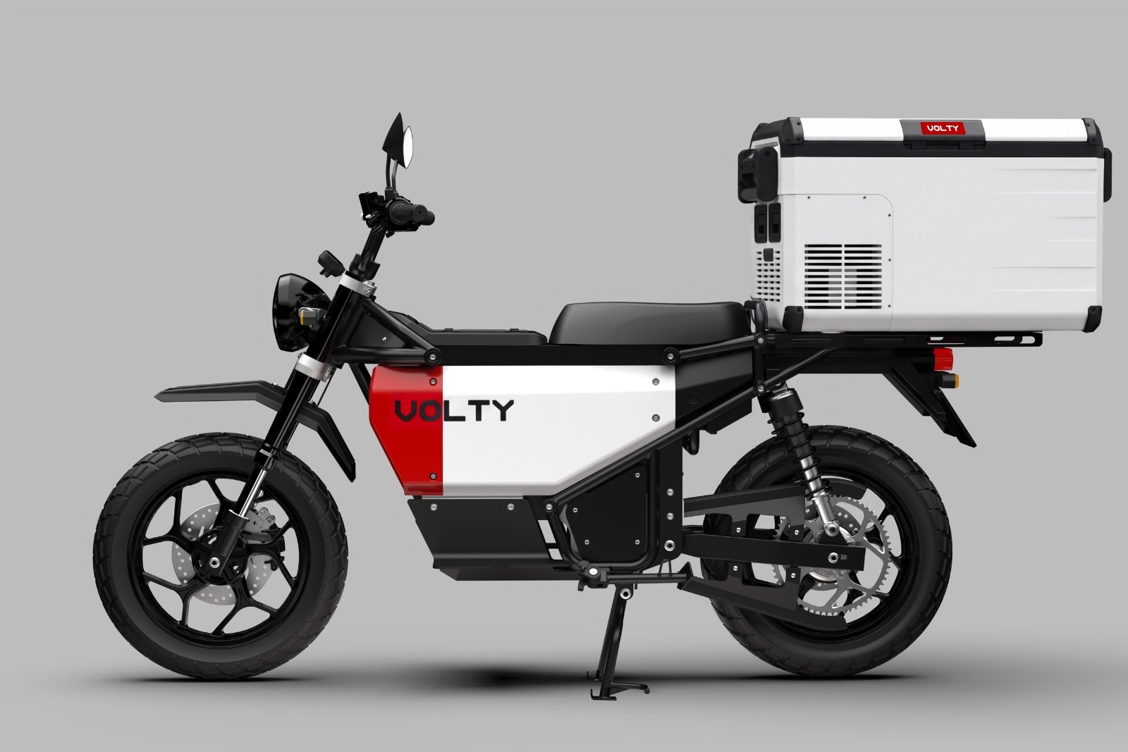 Compressor cooler on the rear deck, powered from the bike's second pack. Concept build.